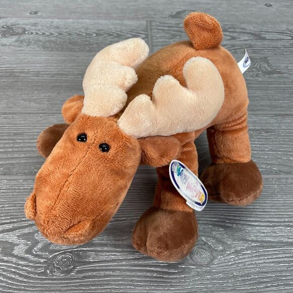 Mary Meyer Mugsy Moose Plush Brown Floppy Wildlife Forest Stuffed Animal NEW - Picture 3 of 12